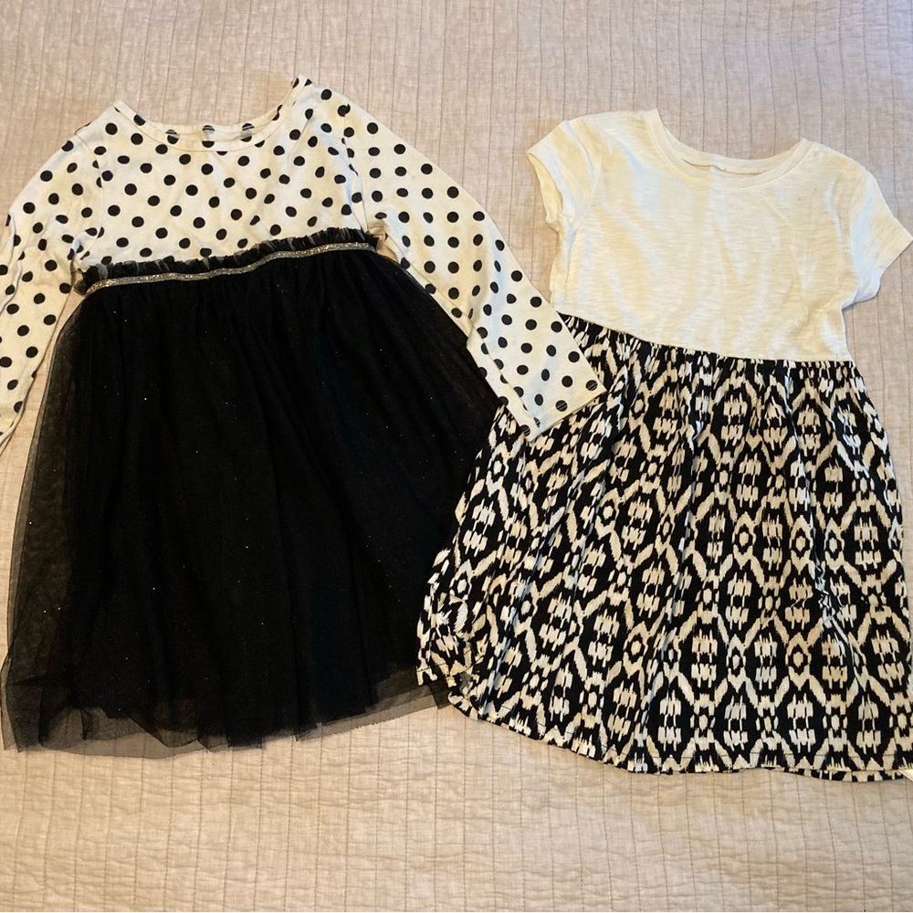 Stylish Black and White Kids Dresses